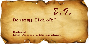 Dobszay Ildikó névjegykártya
